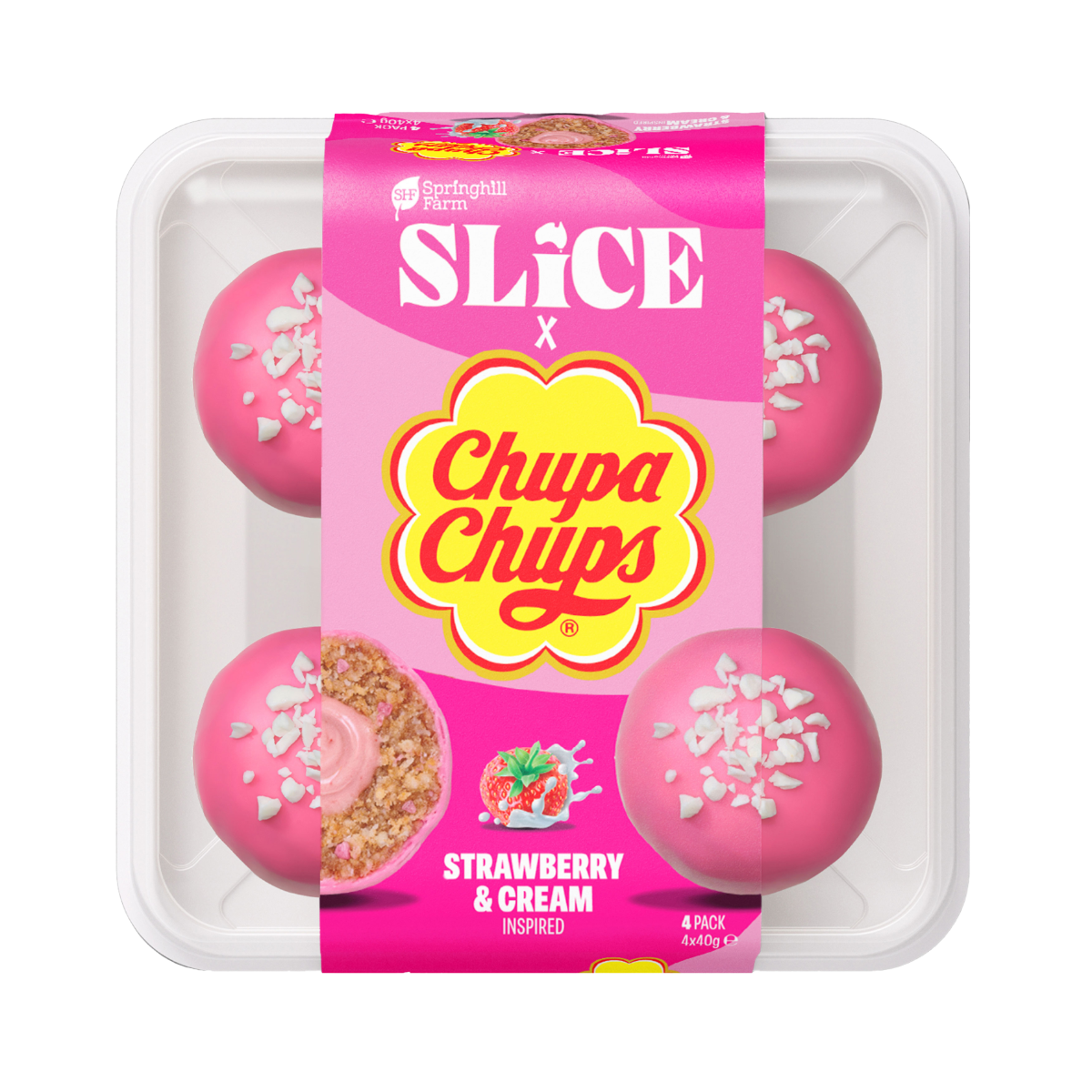 SLICE X Chupa Chup Strawberry and Cream Inspired (4 pce x 12 units)