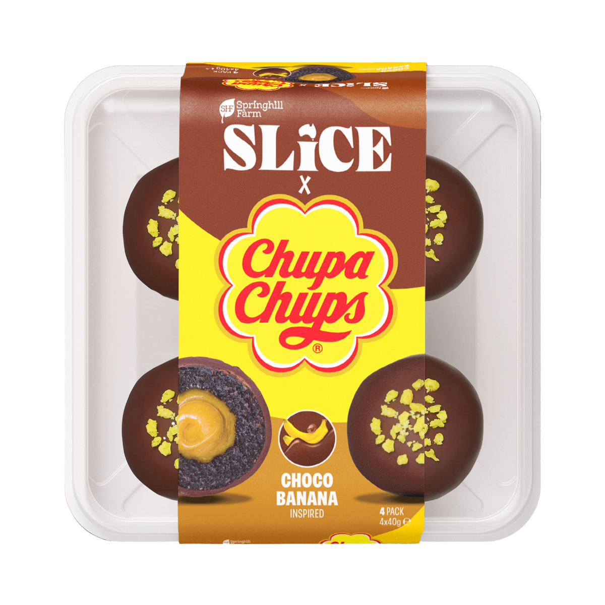 SLICE X Chupa Chup Choco Banana (4 pce x 12 units)