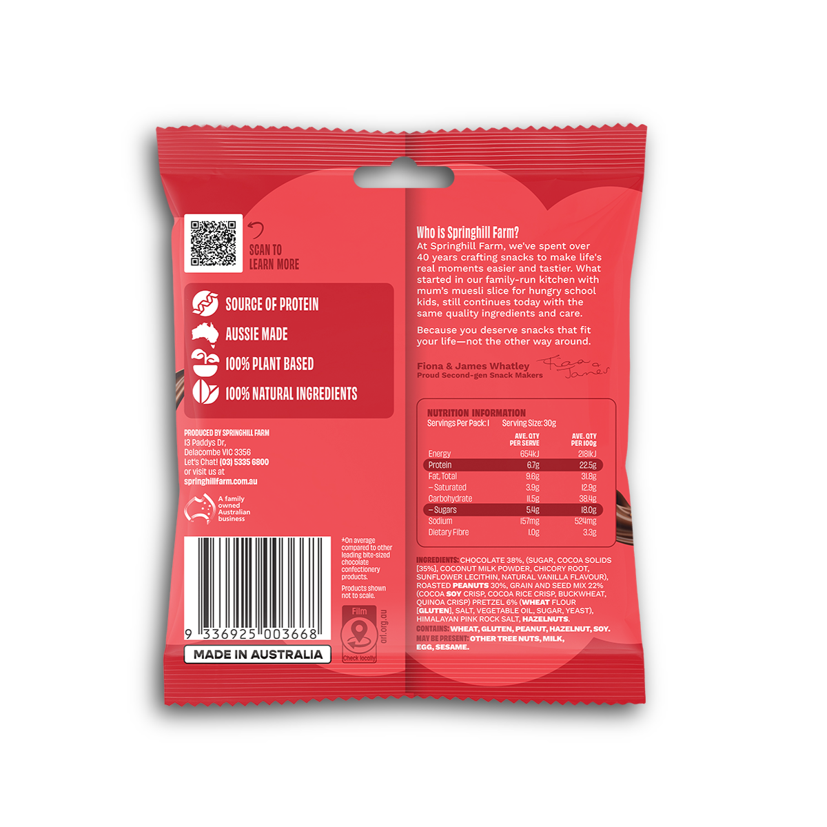 Boodles - Peanut & Pretzel (30g x 10 OTG Packs)