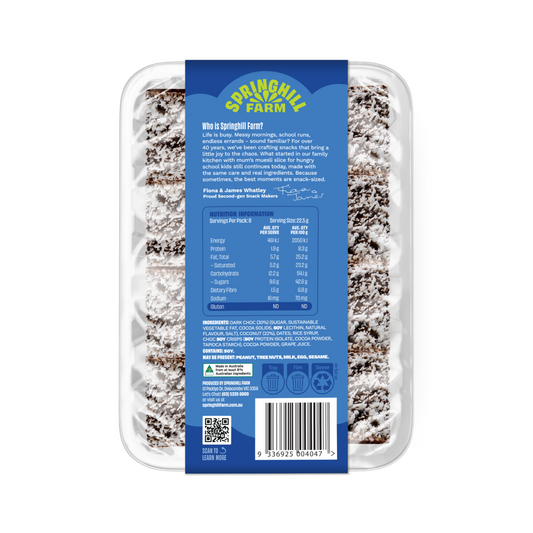 Choc Coconut Slice (Bakery Tray x 12)