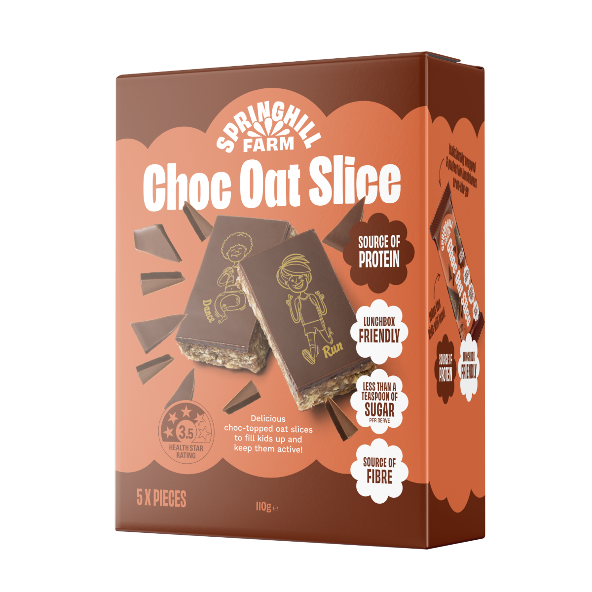 Choc Oat Slice Bar (5 pack x 6)