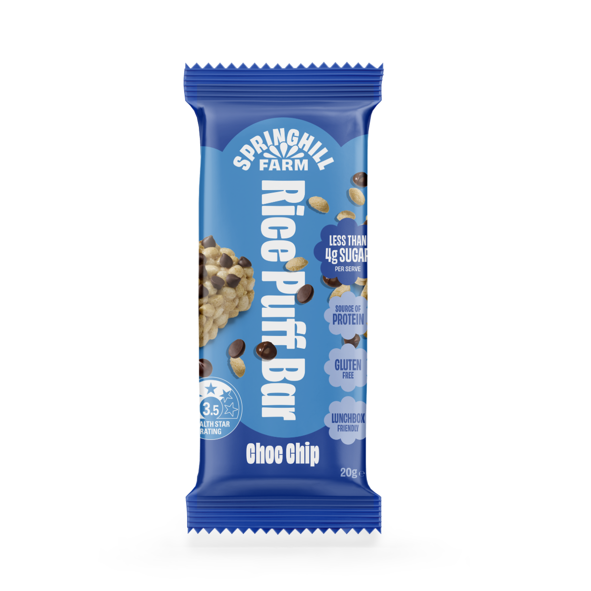 Rice Puff Bars - Choc Chip (4 pack x 6)