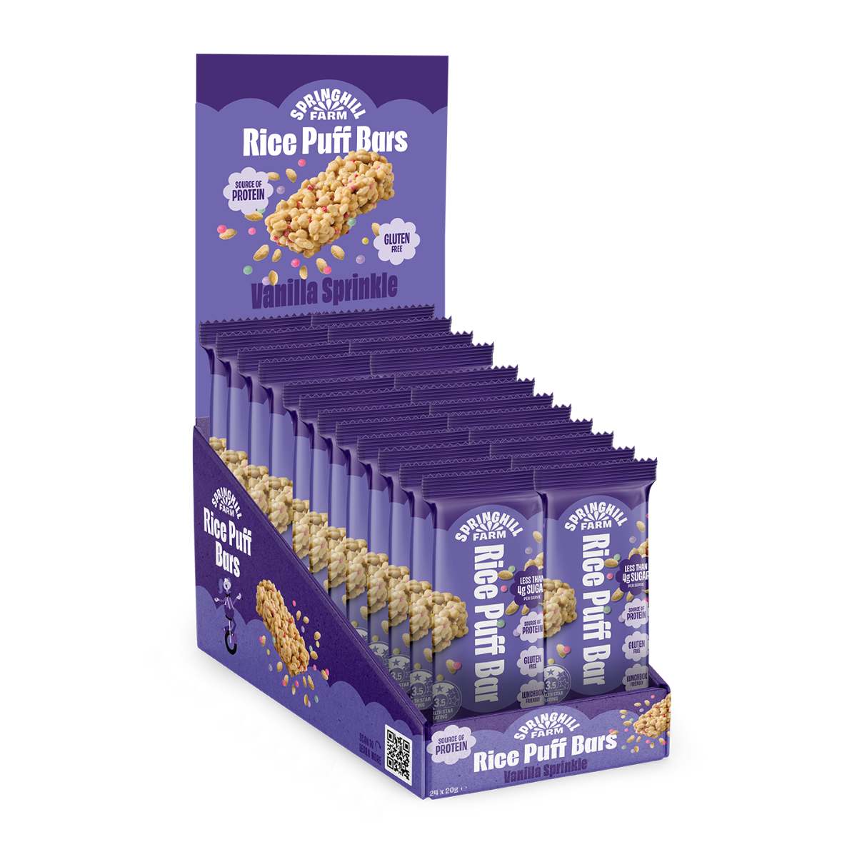 Rice Puff Bars -  Vanilla (20g x 24)