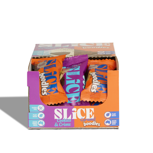 Mixed SLICE Carton - Cookies & Creme and Caramel Boodles