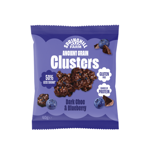 Ancient Grain Cluster - Hazelnut & Blueberry  (40g x 10)