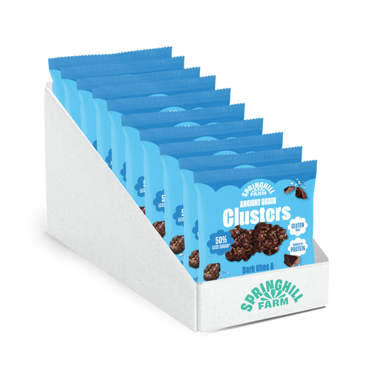Ancient Grain Clusters - Dark Choc & Himalayan Salt  (40g x 10)