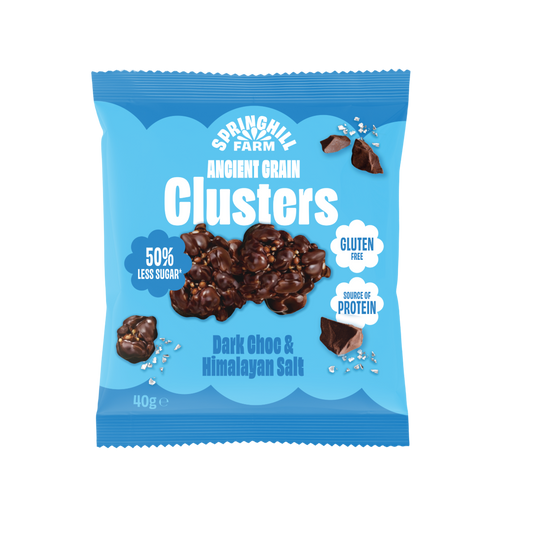 Ancient Grain Clusters - Dark Choc & Himalayan Salt  (40g x 10)
