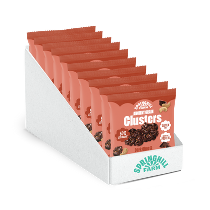 Ancient Grain Cluster - Dark Choc & Caramelised Cashew (40g x 10)