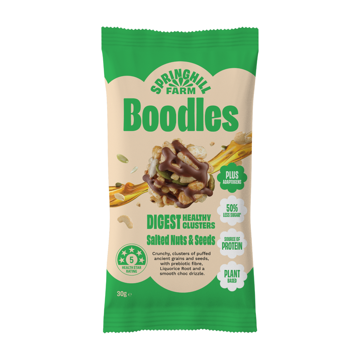 boodles Healthy Clusters - Salted Nuts and Seeds (30g x 22 Bags)