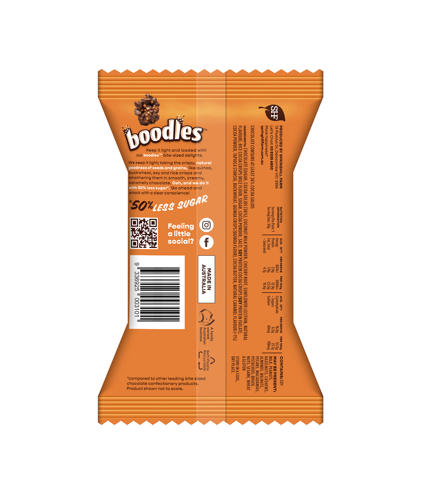 boodles Chocolate and Caramel (30g x  14 OTG Packs)