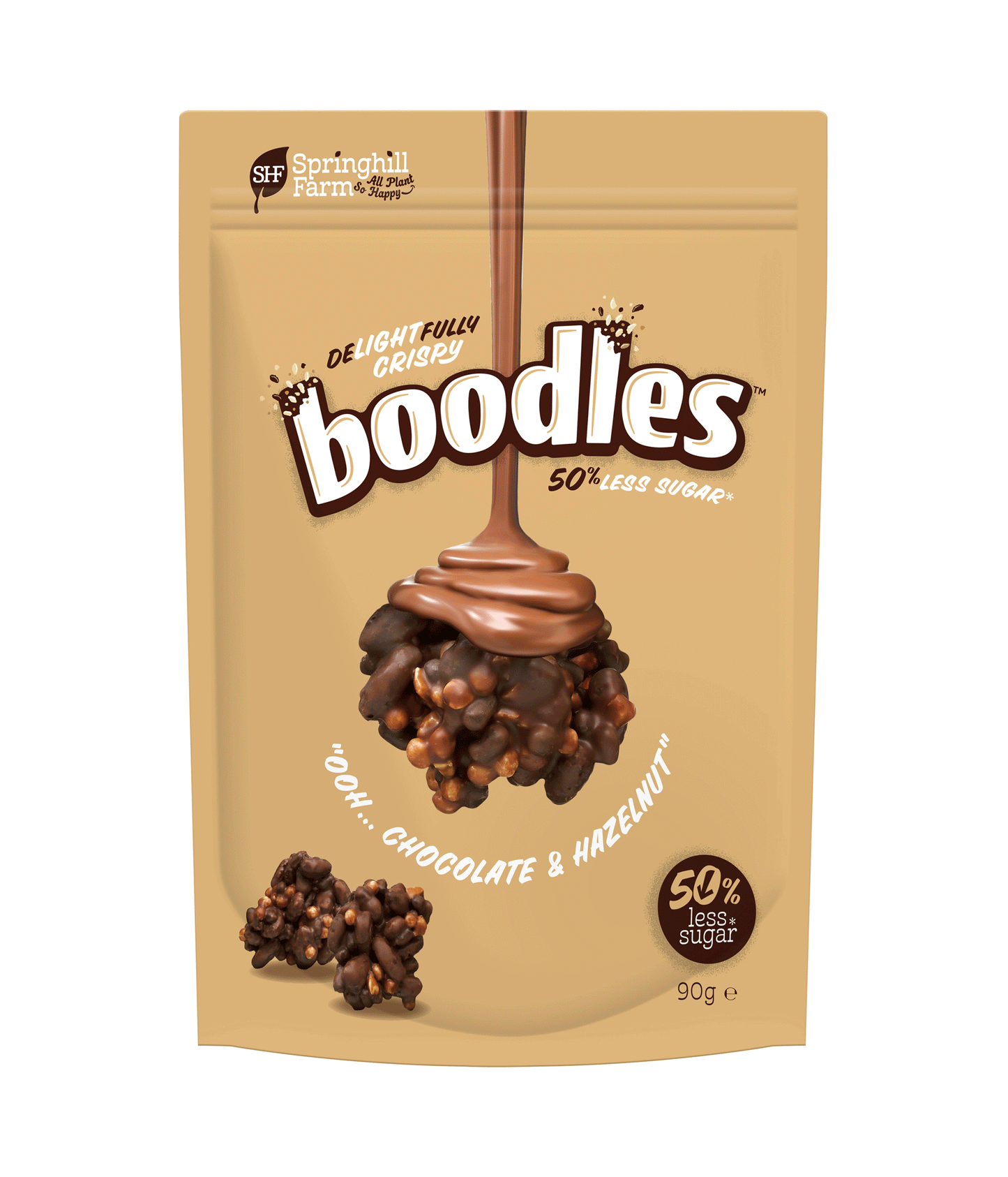 boodles Chocolate and Hazelnut (90g x 10 Pouch Packs)