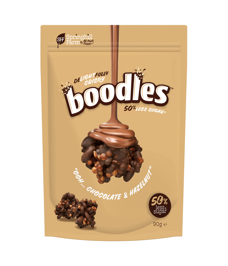 boodles Chocolate and Hazelnut 90g Pouch Pack - Wholesale